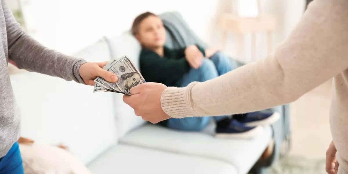 How is spousal support determined in California?